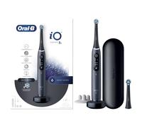 Oral-B iO Spazzolino Elettrico Ricaricabile 8S Nero, 2 Testine, 1 Custodia Da Viaggio, 1 Spazzolino