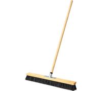 Spazzolone Industriale con Manico in Legno 150 cm - Scopa Professionale per Pavimenti, Esterni, Capannoni, Giardini e Cantieri - Setole Resistenti, Pulizia Rapida e Profonda (40 CM)