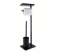 Spazzolone WC da terra, spazzolone WC integrato e porta carta, organizer per bagno