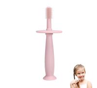 Spazzuccio da denti a 360 °-Massager di gomme da bambino con manico anti-slip, design senza BPA | Stick per bambini per bambini, giocattolo per dentistiche, spazzola masticabile in silicone, aiut
