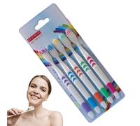 Spazzuccio Da Denti Interdentali Per Essenziali - Pennello Per La Pulizia Di Stretto Con Setole Ferme | PP Care Di Setole Naturali | Carbone Di Bisogni Per Adulti, Ragazze, Ragazzi O B