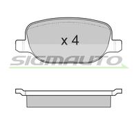 SPB024 Kit pastiglie freno, Freno a disco Sigmauto