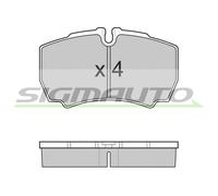 SPB025 Kit pastiglie freno, Freno a disco Sigmauto