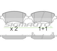 SPB030 SIGMAUTO Kit pastiglie freno, Freno a disco per TOYOTA