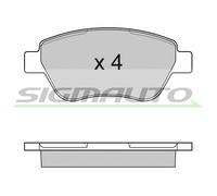 SPB040 Kit pastiglie freno, Freno a disco Sigmauto