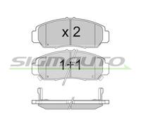 SPB059 Kit pastiglie freno, Freno a disco Sigmauto