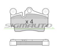 SPB097 Kit pastiglie freno, Freno a disco Sigmauto