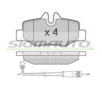 SPB101 SIGMAUTO Kit pastiglie freno, Freno a disco per MERCEDES-BENZ