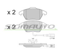 SPB103 Kit pastiglie freno, Freno a disco Sigmauto