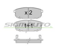 SPB105 Kit pastiglie freno, Freno a disco Sigmauto