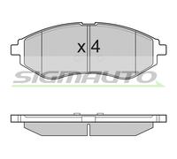 SPB111 Kit pastiglie freno, Freno a disco Sigmauto