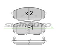 SPB116 Kit pastiglie freno, Freno a disco Sigmauto