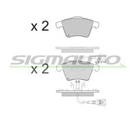 SPB142 Kit pastiglie freno, Freno a disco Sigmauto