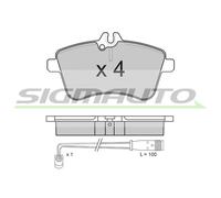 SPB172 Kit pastiglie freno, Freno a disco Sigmauto