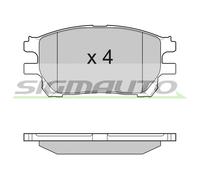 SPB191 Kit pastiglie freno, Freno a disco Sigmauto