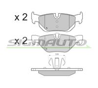 SPB194 SIGMAUTO Kit pastiglie freno, Freno a disco per BMW