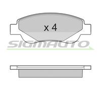 SPB225 Kit pastiglie freno, Freno a disco Sigmauto