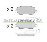 SPB226 Kit pastiglie freno, Freno a disco Sigmauto