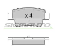 SPB228 Kit pastiglie freno, Freno a disco Sigmauto