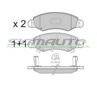 SPB229 Kit pastiglie freno, Freno a disco Sigmauto