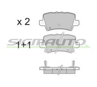 SPB246 Kit pastiglie freno, Freno a disco Sigmauto
