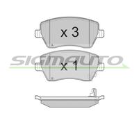 SPB248 Kit pastiglie freno, Freno a disco Sigmauto