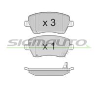 SPB248 SIGMAUTO Kit pastiglie freno, Freno a disco per NISSAN,OPEL,SUZUKI