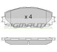 SPB250 SIGMAUTO Kit pastiglie freno, Freno a disco per TOYOTA