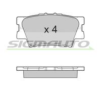 SPB252 Kit pastiglie freno, Freno a disco Sigmauto