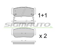 SPB267 Kit pastiglie freno, Freno a disco Sigmauto