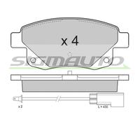 SPB275 Kit pastiglie freno, Freno a disco Sigmauto