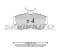 SPB284 Kit pastiglie freno, Freno a disco Sigmauto