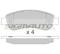 SPB286 Kit pastiglie freno, Freno a disco Sigmauto