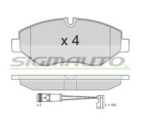 SPB292 Kit pastiglie freno, Freno a disco Sigmauto