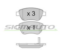 SPB294 Kit pastiglie freno, Freno a disco Sigmauto
