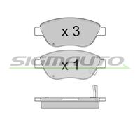 SPB295 Kit pastiglie freno, Freno a disco Sigmauto