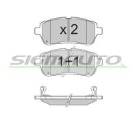 SPB316 Kit pastiglie freno, Freno a disco Sigmauto