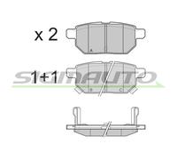 SPB322 Kit pastiglie freno, Freno a disco Sigmauto