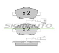 SPB325 SIGMAUTO Kit pastiglie freno, Freno a disco per FIAT,FORD