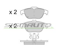 SPB328 Kit pastiglie freno, Freno a disco Sigmauto