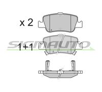 SPB341 SIGMAUTO Kit pastiglie freno, Freno a disco per TOYOTA
