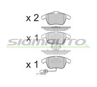 SPB348 SIGMAUTO Kit pastiglie freno, Freno a disco per AUDI
