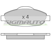 SPB364 Kit pastiglie freno, Freno a disco Sigmauto