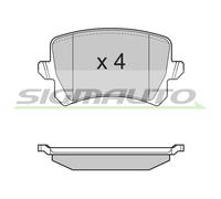 SPB366 Kit pastiglie freno, Freno a disco Sigmauto