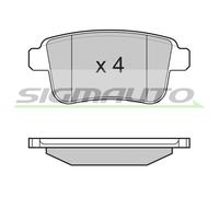 SPB368 Kit pastiglie freno, Freno a disco Sigmauto