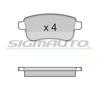 SPB384 Kit pastiglie freno, Freno a disco Sigmauto