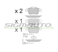 SPB394 Kit pastiglie freno, Freno a disco Sigmauto