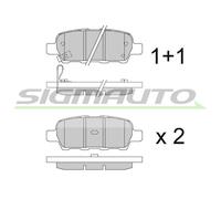 SPB395 Kit pastiglie freno, Freno a disco Sigmauto