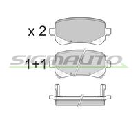 SPB397 Kit pastiglie freno, Freno a disco Sigmauto