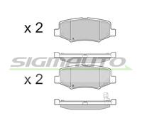 SPB398 Kit pastiglie freno, Freno a disco Sigmauto
